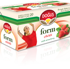 دمنوش طعم توت فرنگی دوغوش مدل Form بسته 20 عددی