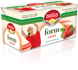 دمنوش طعم توت فرنگی دوغوش مدل Form بسته 20 عددی